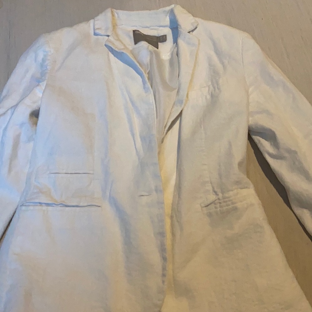 ASOS white linen blazer